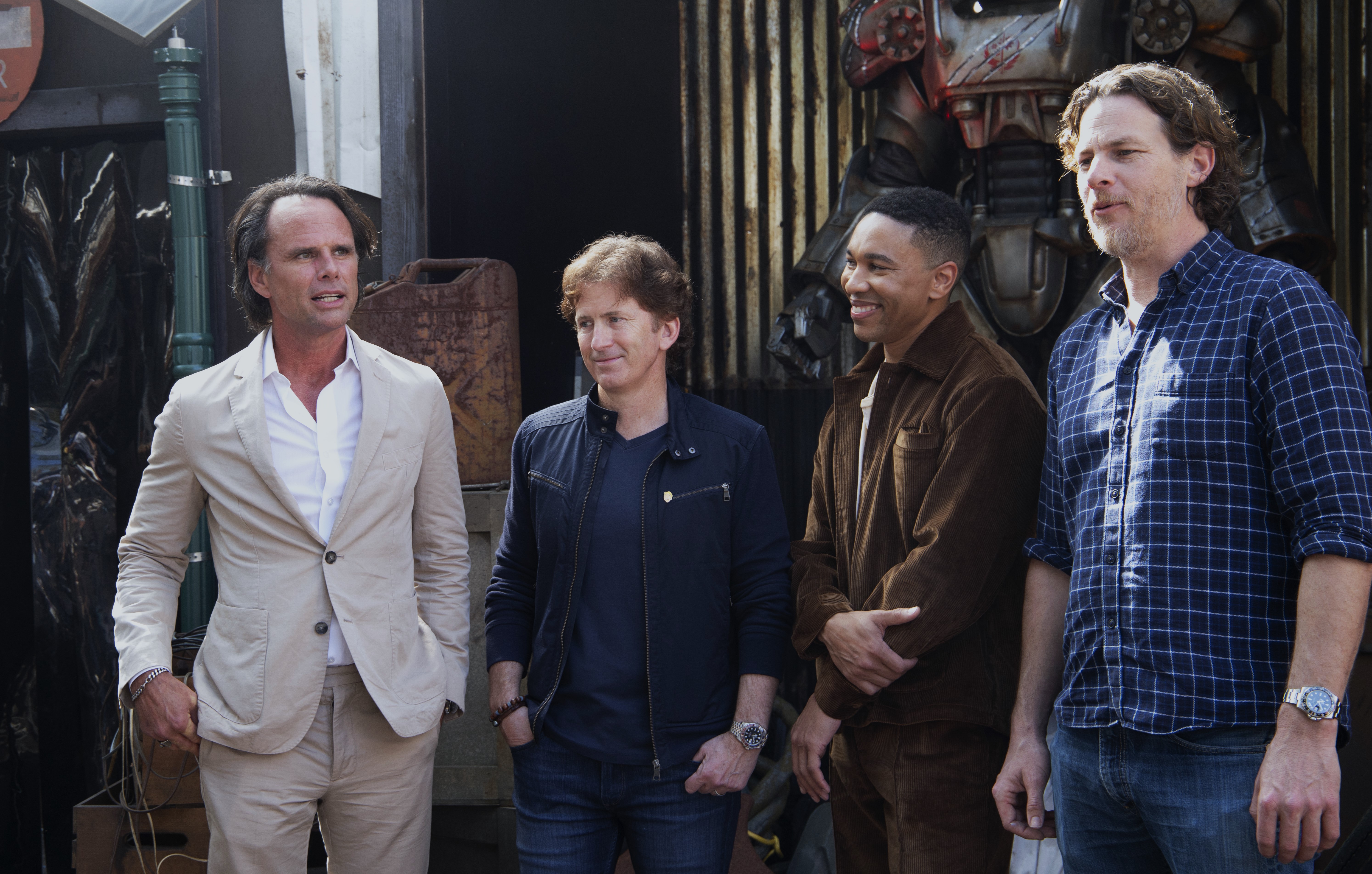 Cast and creators at Fallout promotion